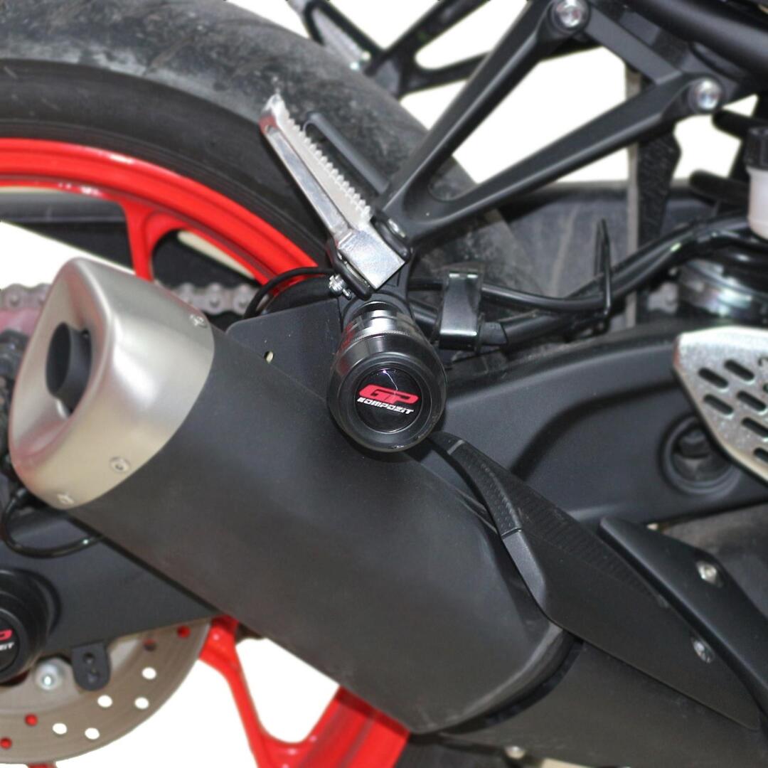 GP Kompozit GP Kompozit Yamaha MT-25 2015-2022 Uyumlu Egzoz Koruma Takozu Siyah GP19140200101511