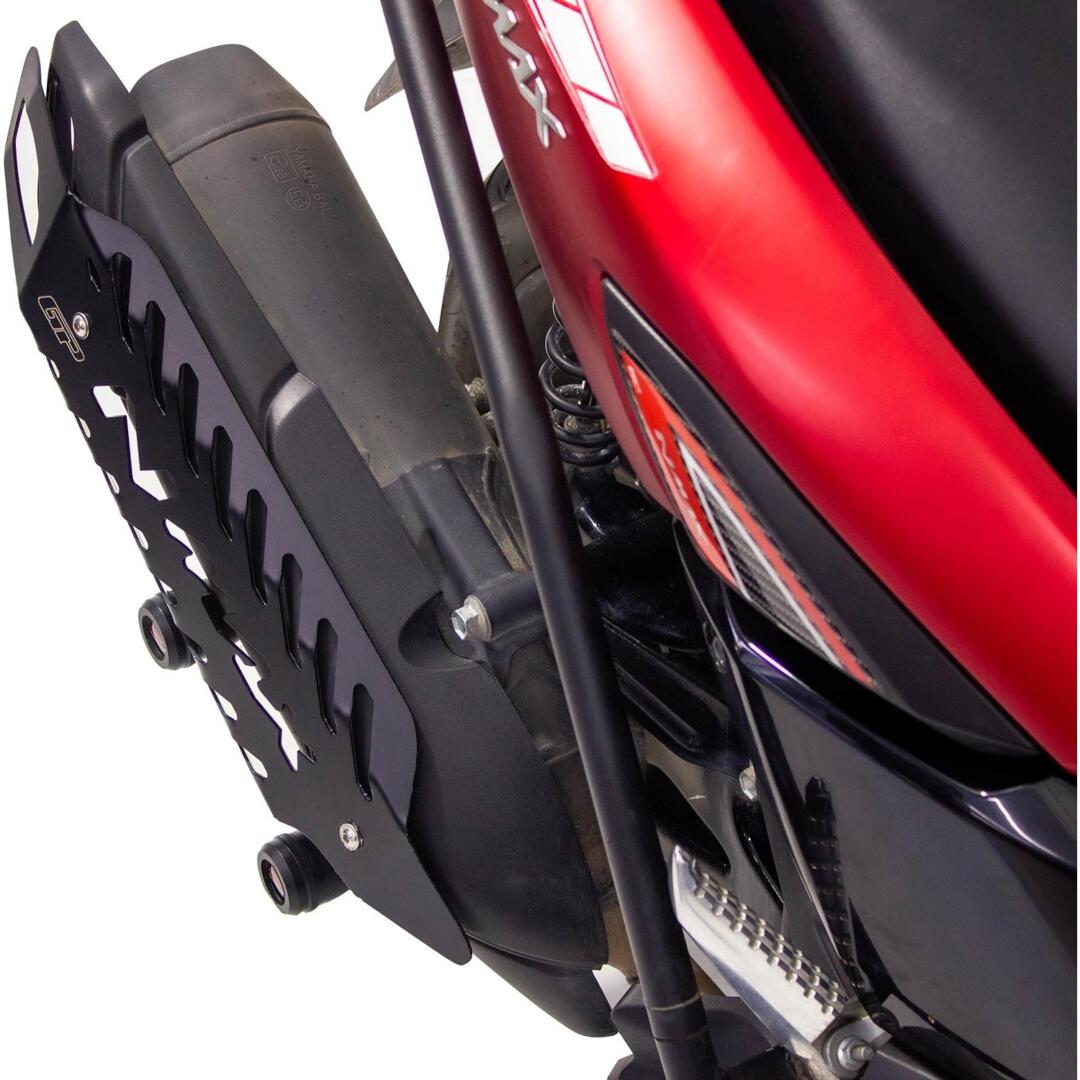 GP Kompozit GP Kompozit Yamaha NMAX 125 / 155 2021 Uyumlu Spor Egzoz Koruma Kapağı Siyah GP19170200102049
