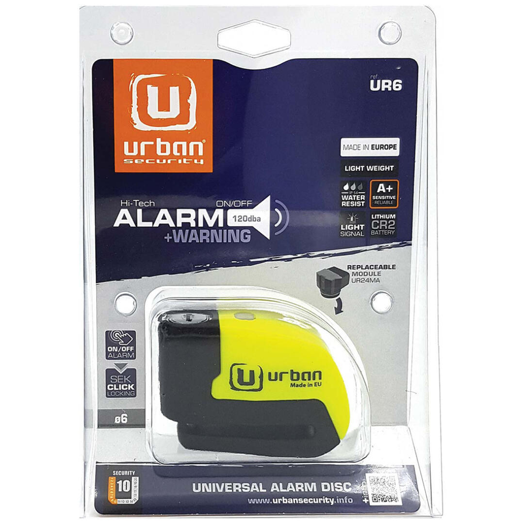 Urban Security Urban Security UR6 Alarmlı Disk Kilidi 6MM Pim