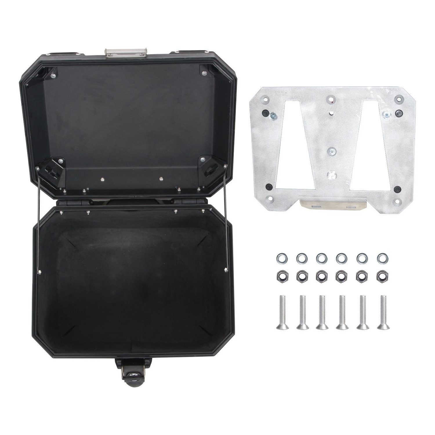 GP Kompozit Universal 37 lt Alüminyum Motosiklet Çantası Siyah GP06010200102218