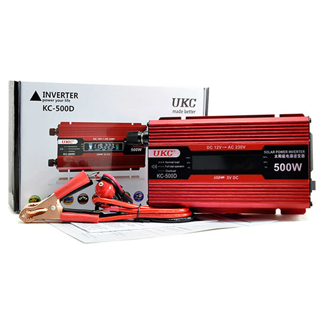 Yüksek Kalite 500W Taşınabilir Güneş Inverter Akıllı Güç Çevirici
