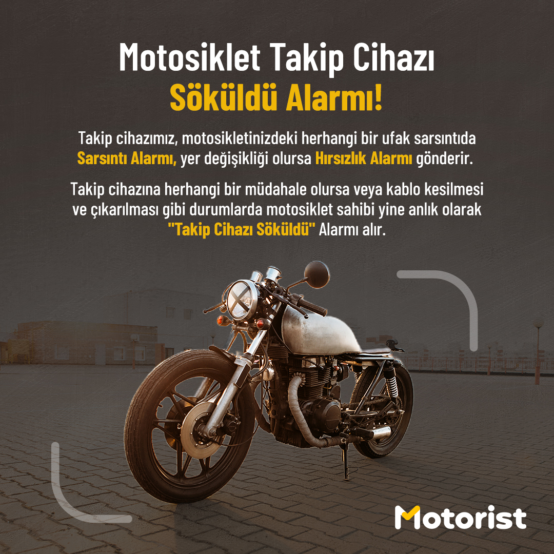 Motorist Motosiklet Takip Sistemi 24 Aylık + Buzzer Siren