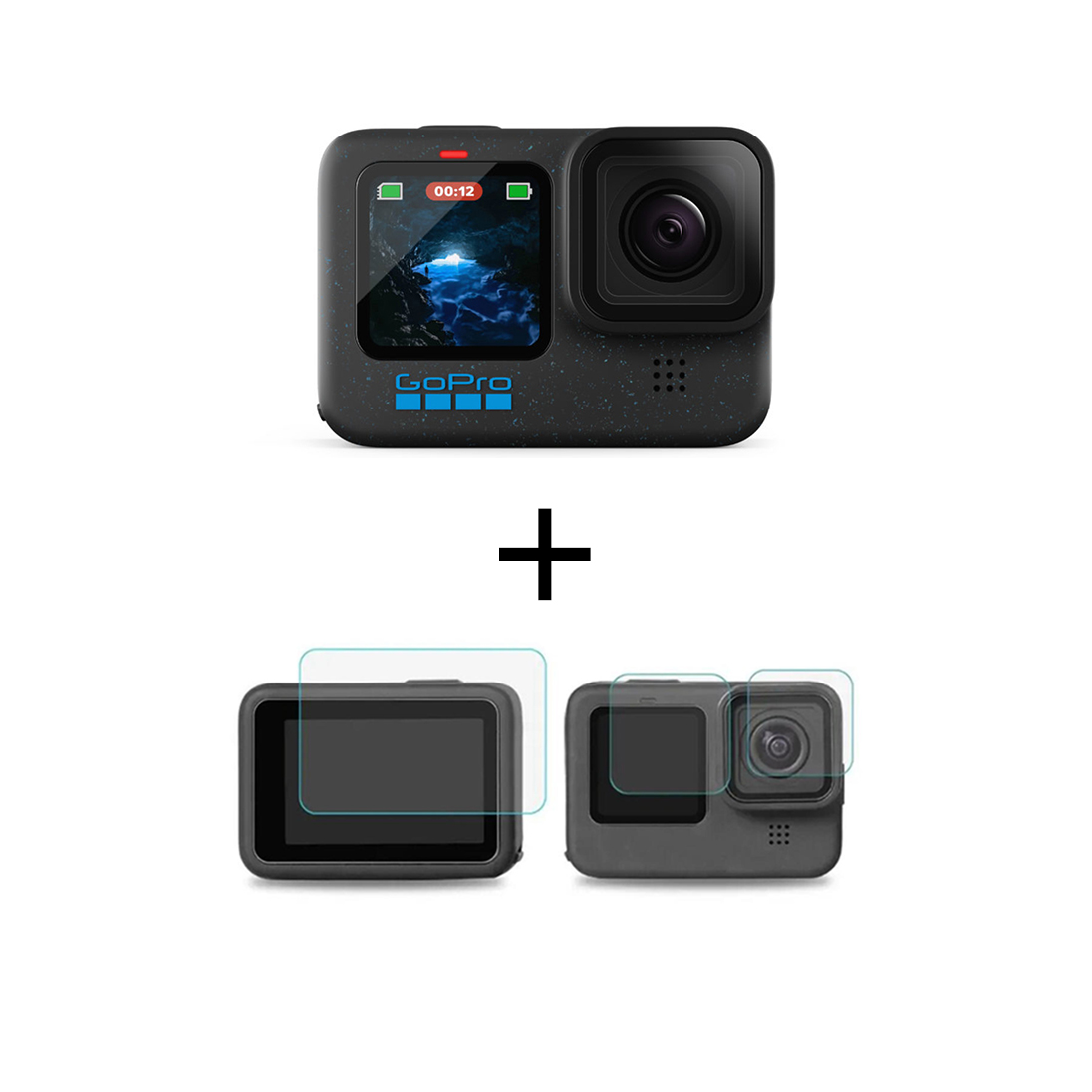 GoPro Hero12 Black Aksiyon Kamera + Ekran ve Lens Koruyucu (TR Distribütörü Garantili)