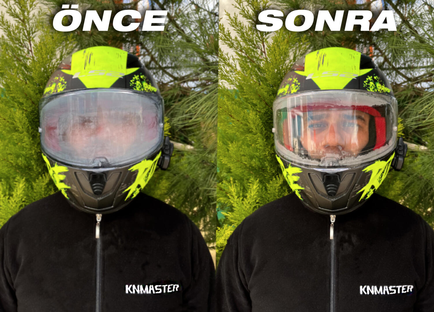 Ipone-Motul Kask Bakım ve Koruma Seti + Vizör Buğu Önleyici Şeffaf Pinlock Film