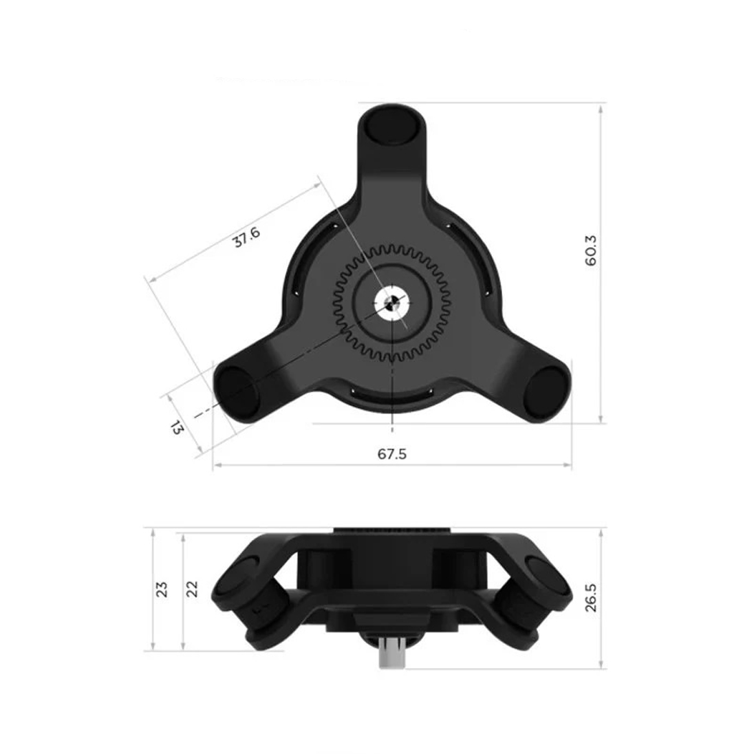 Knmaster Qlock Titreşim Önleyici Quad Lock Uyumlu Telefon Tutucu Aparatı