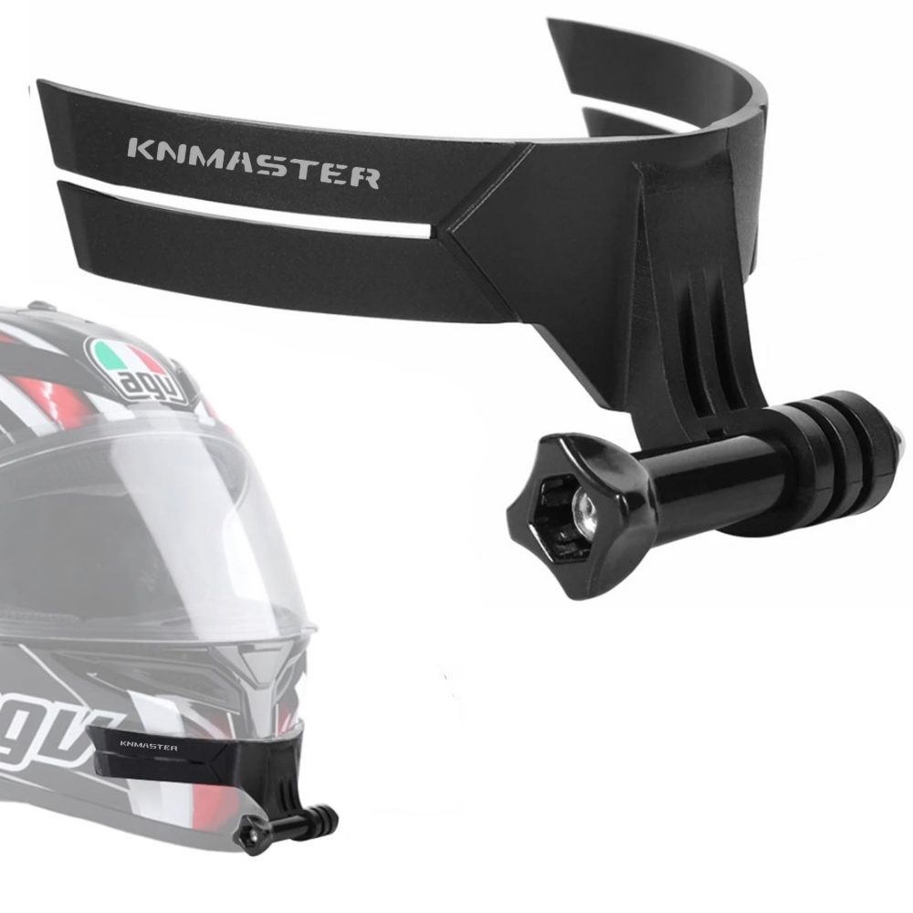 KNMASTER HC-20 | Motosiklet Kask Çene Telefon ve Aksiyon Kamera Tutucu (Full Set)