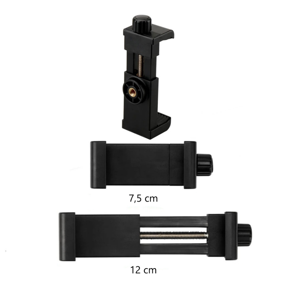 KNMASTER HC-20 | Motosiklet Kask Çene Telefon ve Aksiyon Kamera Tutucu (Full Set)