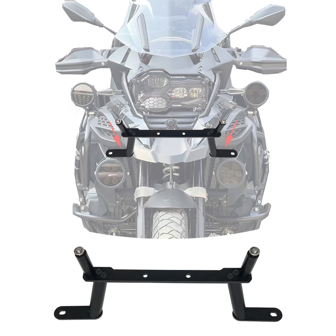 BMW R1200 R1250 Uyumlu Motosiklet Far Sabitleme Aparatı Çelik