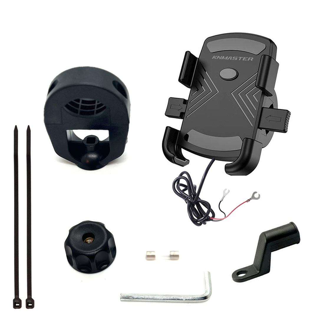 Knmaster TT-600U Tüm Motosikletlere Uyumlu Usb’li Telefon Tutucu
