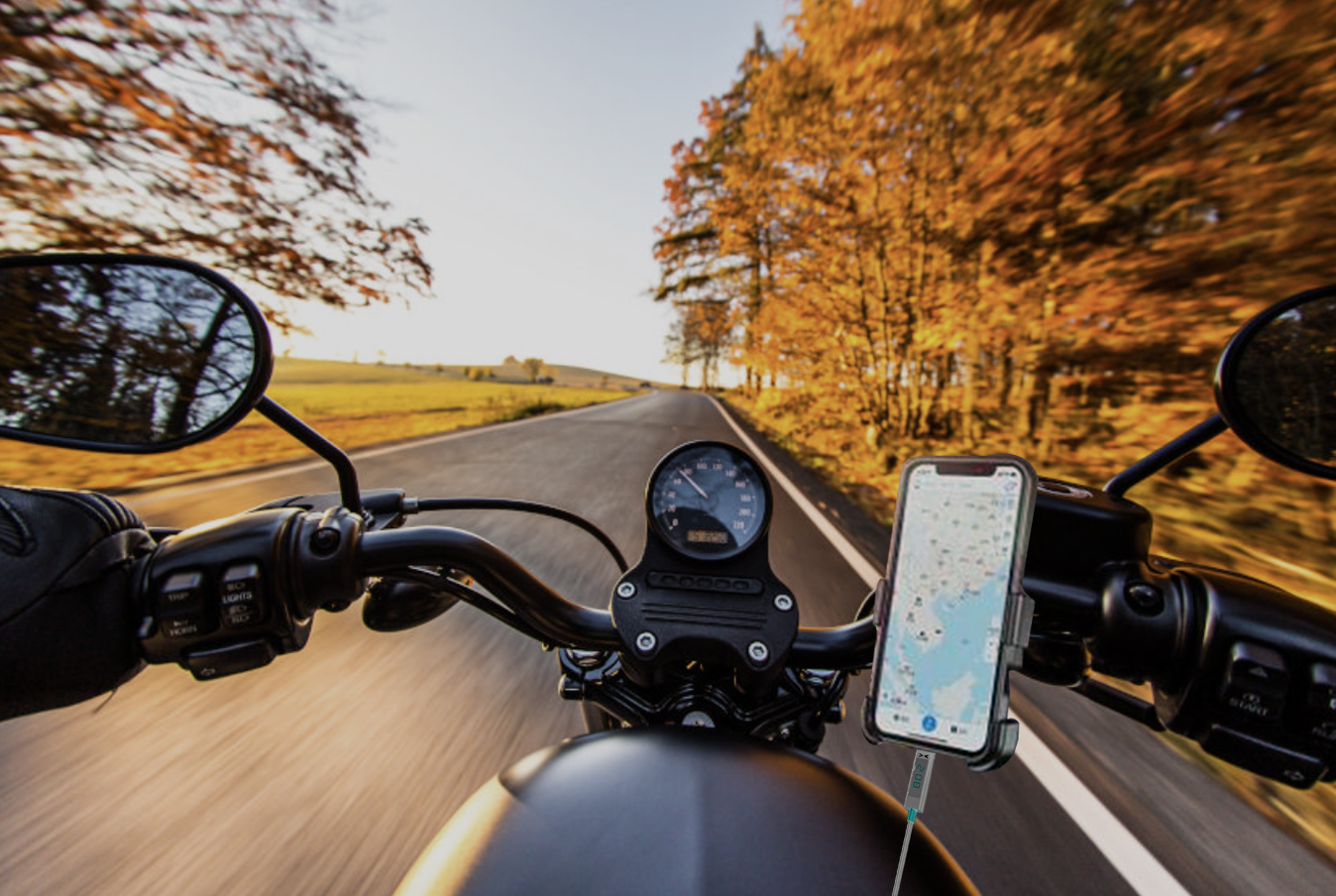 Knmaster TT-600U Tüm Motosikletlere Uyumlu Usb’li Telefon Tutucu