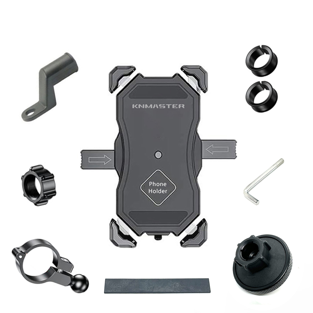 Knmaster TT-450 Titreşim Engelleyici Tüm Motosikletlere Uyumlu Telefon Tutucu