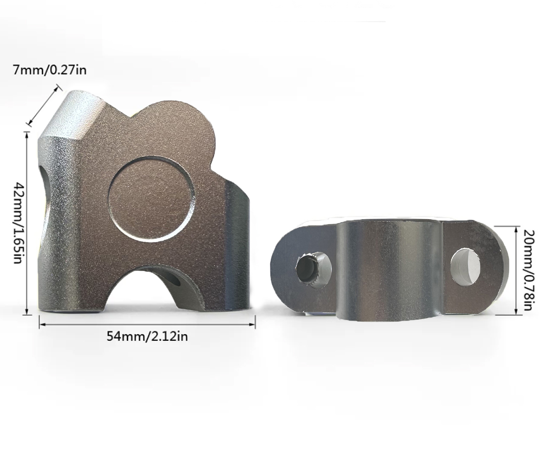 Knmaster 22 mm Motosiklet Gri Gidon Yükseltme Aparatı  