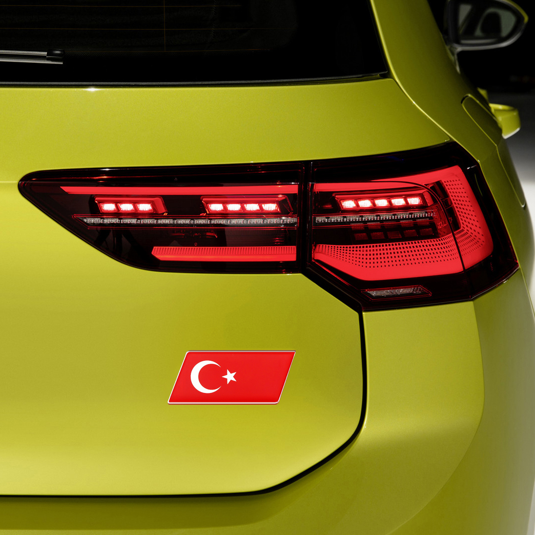Ülke Bayrakları Damlalı Alüminyum Sticker