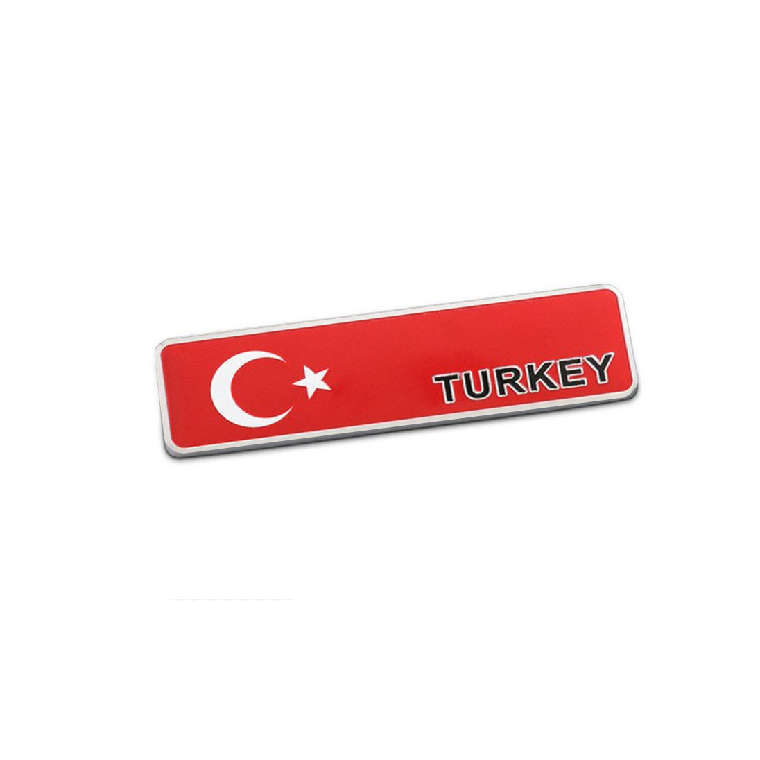 Ülke Bayrakları Alüminyum Sticker Uzun