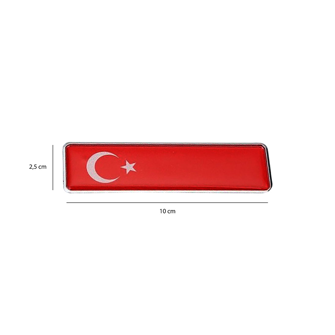 Ülke Bayrakları Damlalı Alüminyum Sticker Uzun