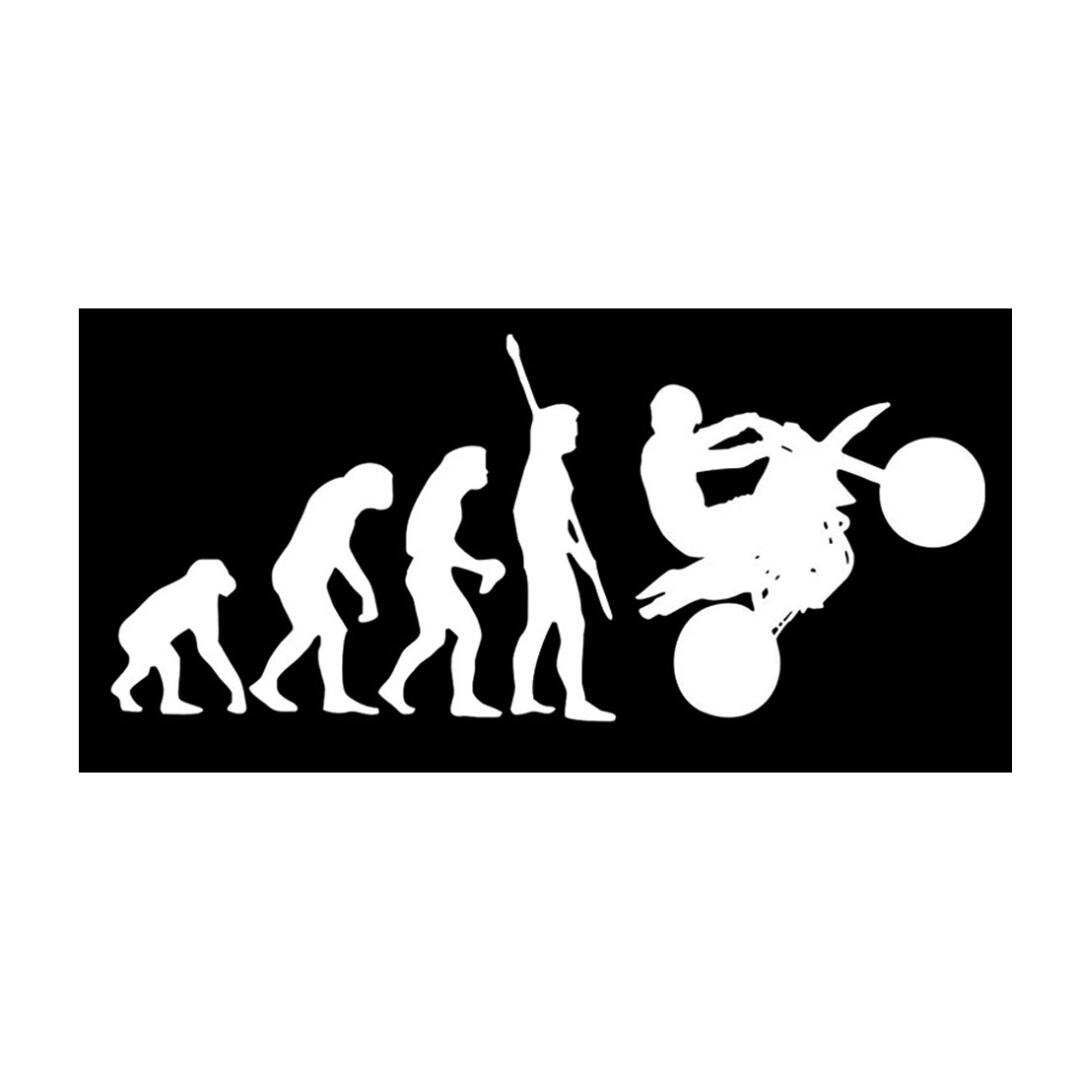 KNMASTER Knmaster İnsan Evrimi Motosiklet Otomobil Sticker Etiket Vinil Yansıtıcı Çıkartma