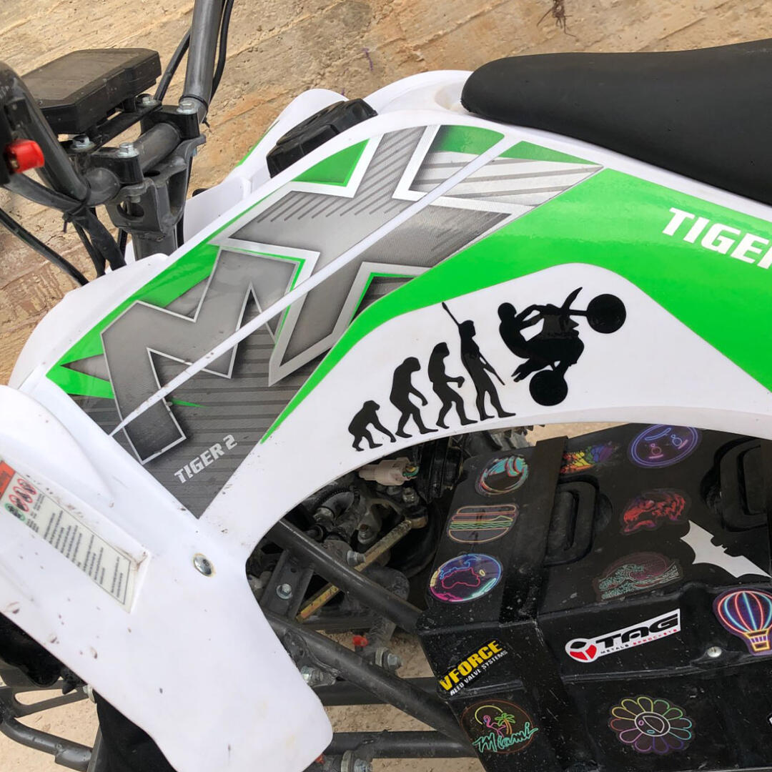 KNMASTER Knmaster İnsan Evrimi Motosiklet Otomobil Sticker Etiket Vinil Yansıtıcı Çıkartma