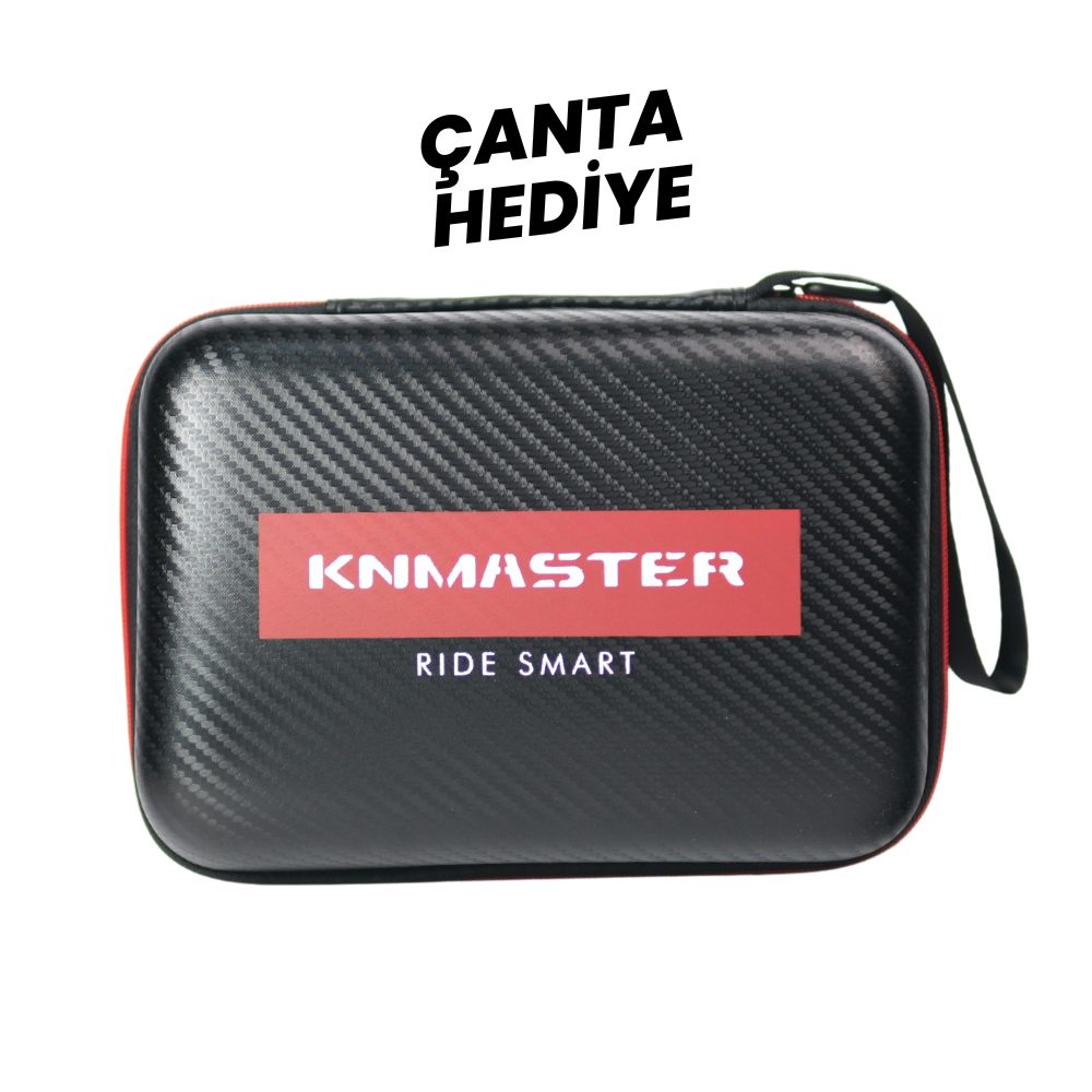 KNMASTER MOTOPLAY 2000 PRO – 6.25” 2K Çift Kameralı Kablosuz CarPlay & Android Auto Destekli Motosiklet Multimedya Ekranı