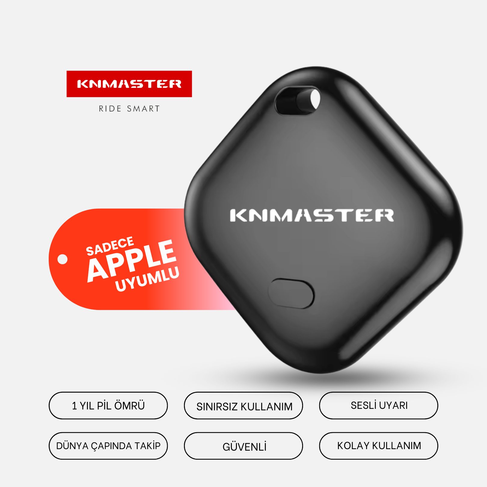 KNMASTER KNTAG 1 – 4’lü Paket Akıllı Takip Cihazı