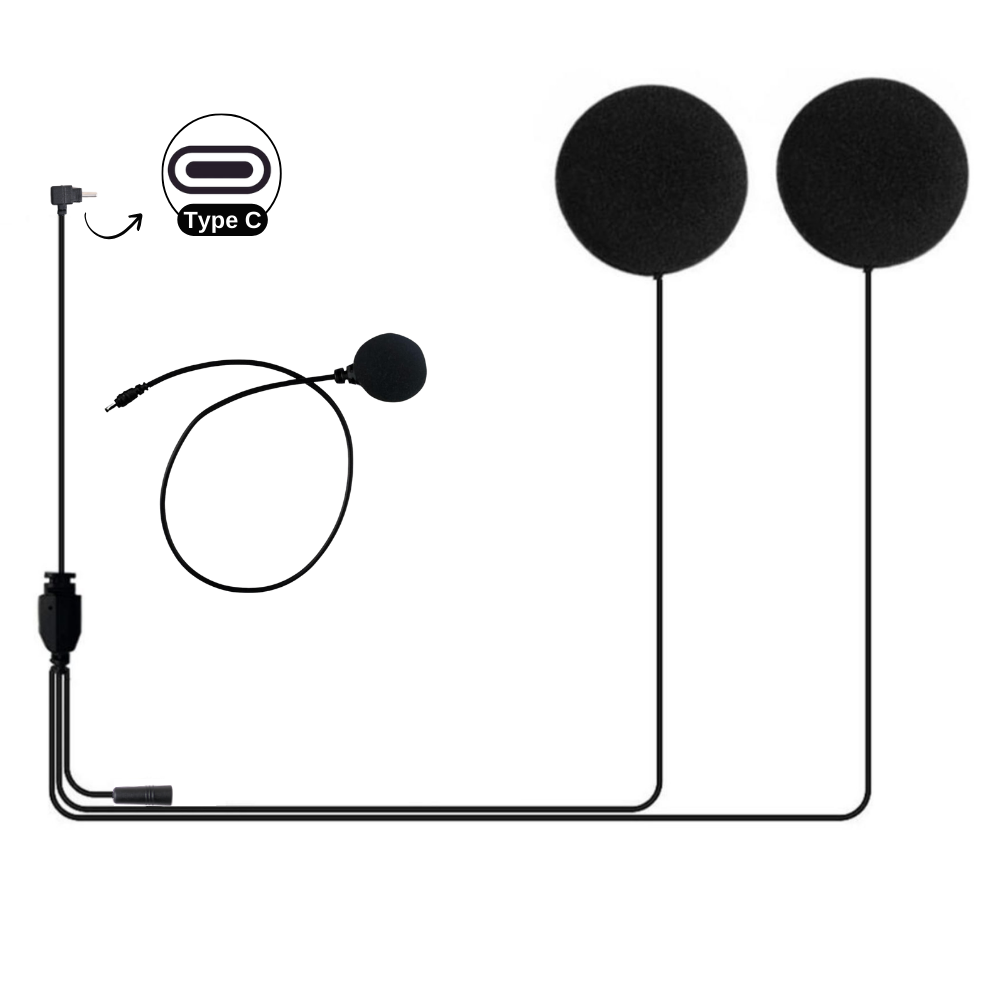 KNMASTER Knmaster KN2250 Kapalı Kask Mikrofon ve Kulaklık