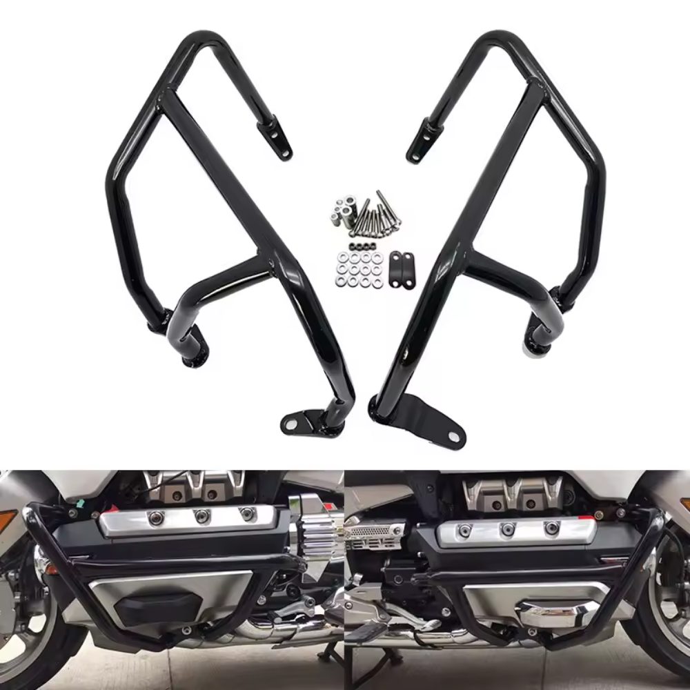 Knmaster Honda Goldwing GL1800 Motor Koruma Demiri – Siyah / Krom
