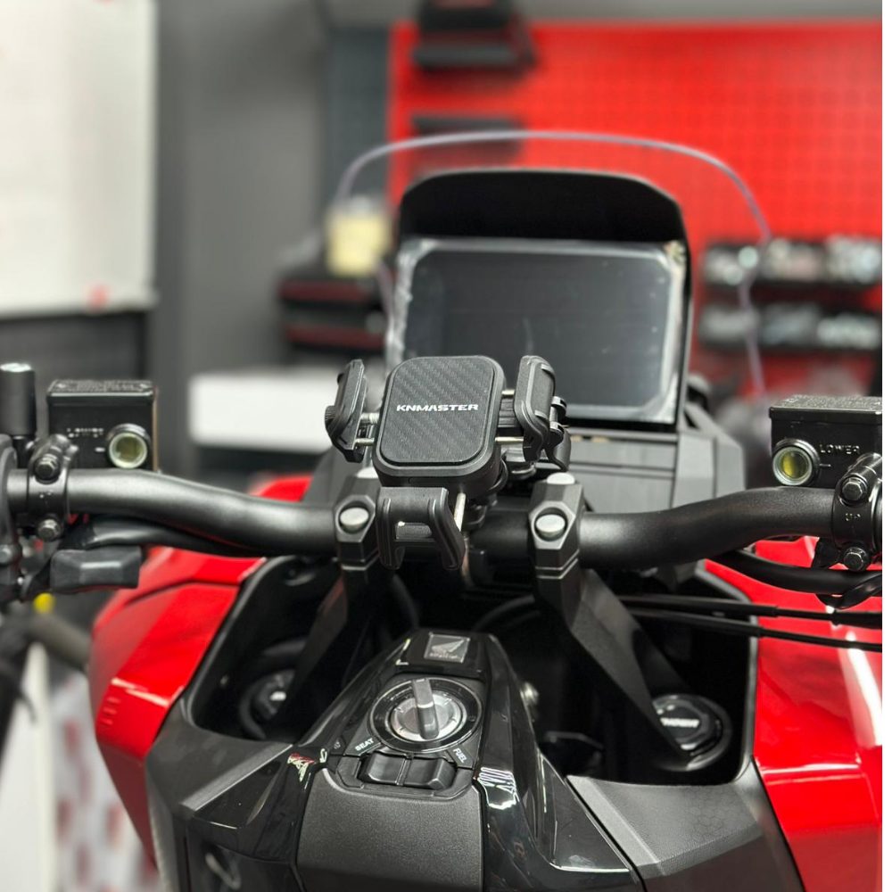 KNMASTER TT870 Titreşim Önleyicili Motosiklet Telefon Tutucu