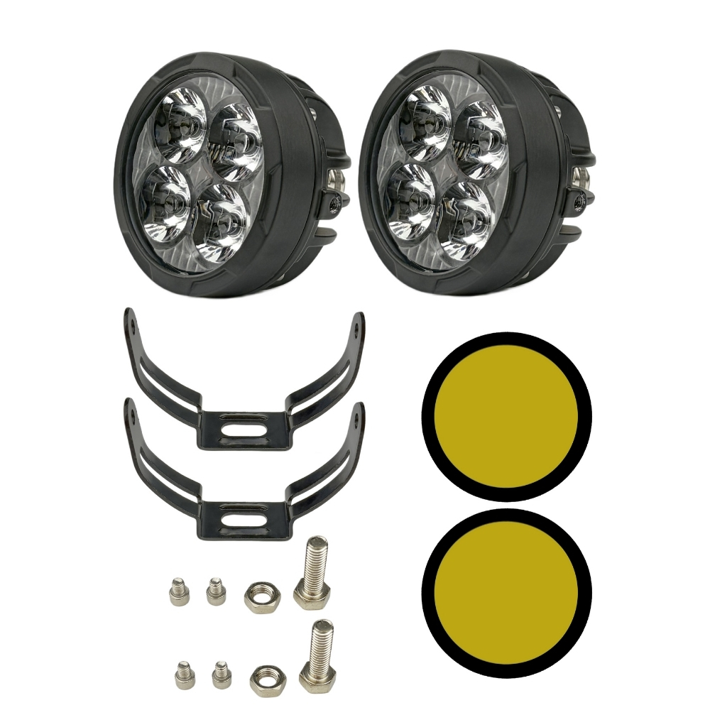 KNMASTER LUMACE 40W 2 Renkli Motosiklet LED Sis Farı