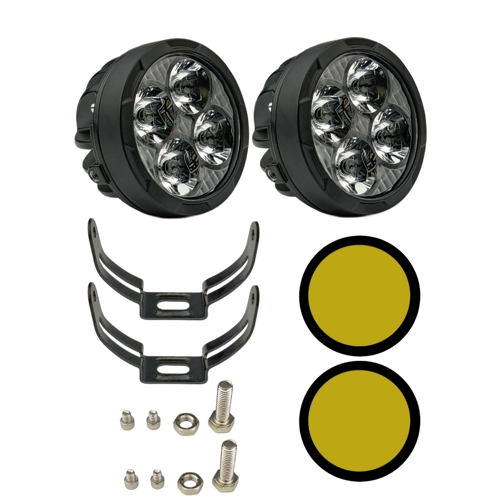 KNMASTER LUMACE 40W 2 Renkli Motosiklet LED Sis Farı