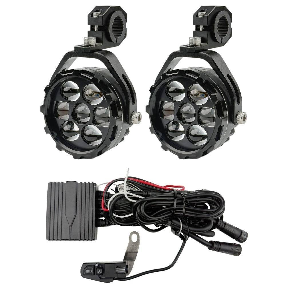 KNMASTER VOLENTA 90W 3 Renkli Motosiklet LED Sis Farı