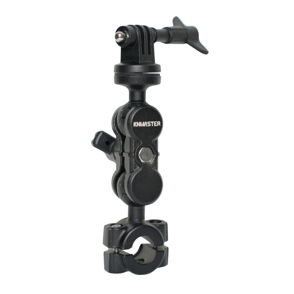 Knmaster MC130 – 360° Ayarlanabilir Motosiklet Ayna Demir Bağlantılı Aksiyon Kamera Aparatı