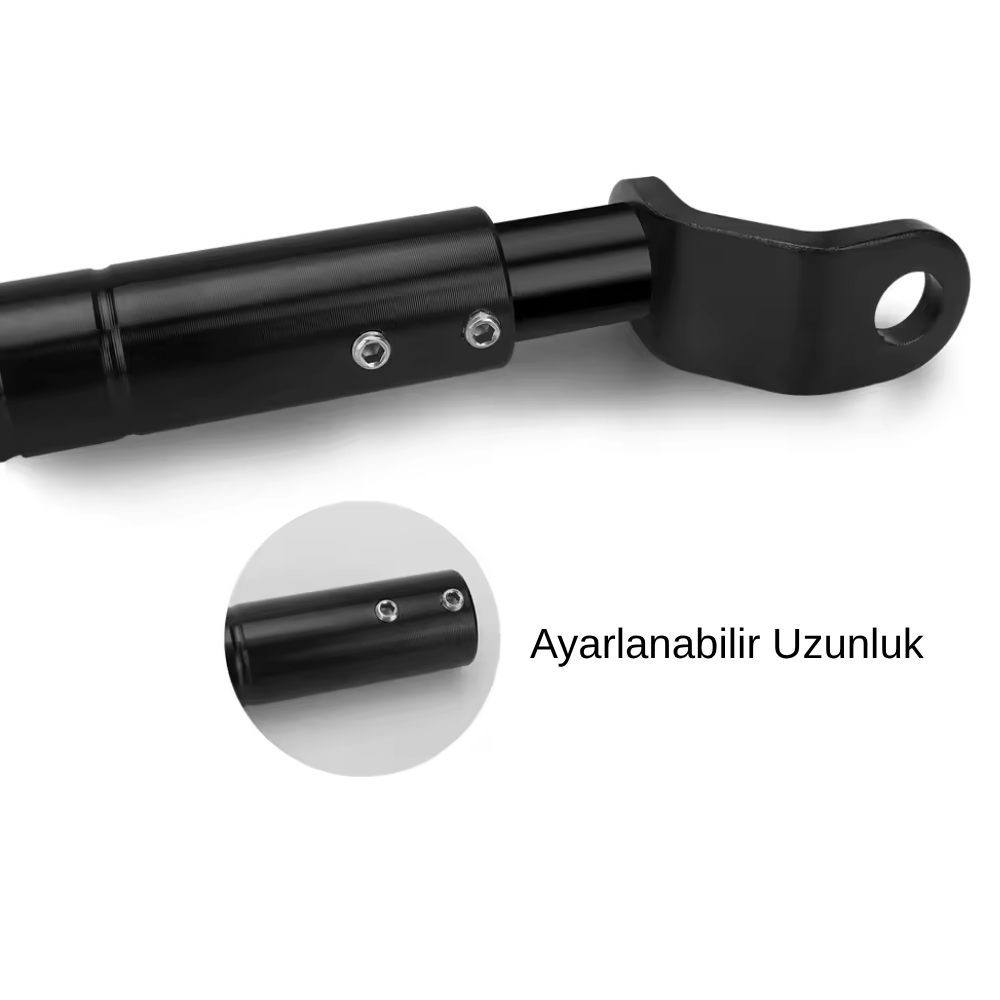 Knmaster Ayna Bağlantılı Ayarlanabilir Motosiklet Gidon Denge Çubuğu