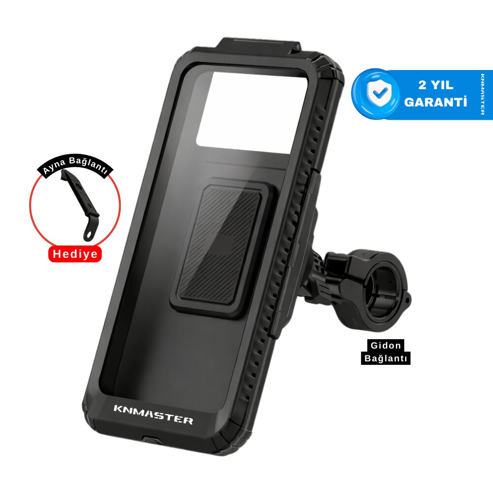 KNMASTER TT950 Tüm Motosikletlere Uyumlu Kapalı Telefon Tutucu