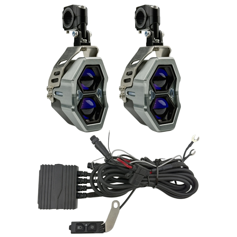 KNMASTER SMOKE 115W Motosiklet LED Sis Farı