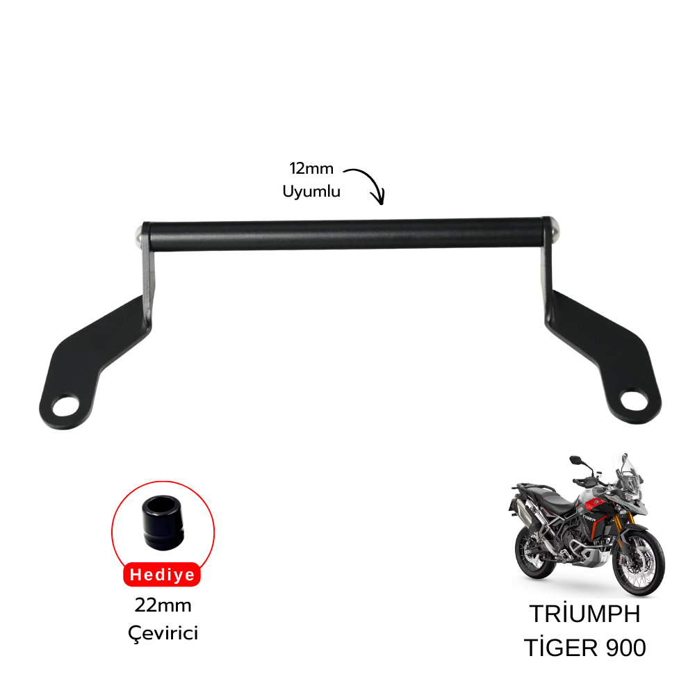 Pixel – Triumph Tiger 900 Uyumlu Telefon & Navigasyon Tutucu – Siyah Pixel – Triumph Tiger 900 Uyumlu Telefon & Navigasyon Tutucu – Siyah
