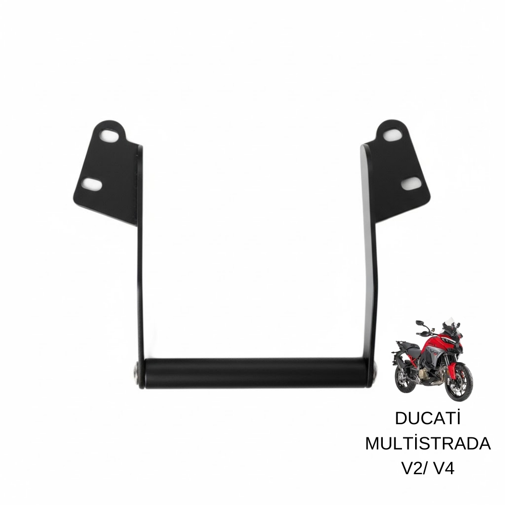Pixel – DUCATİ Multistrada V2/ V4 Uyumlu Telefon & Navigasyon Tutucu – Siyah