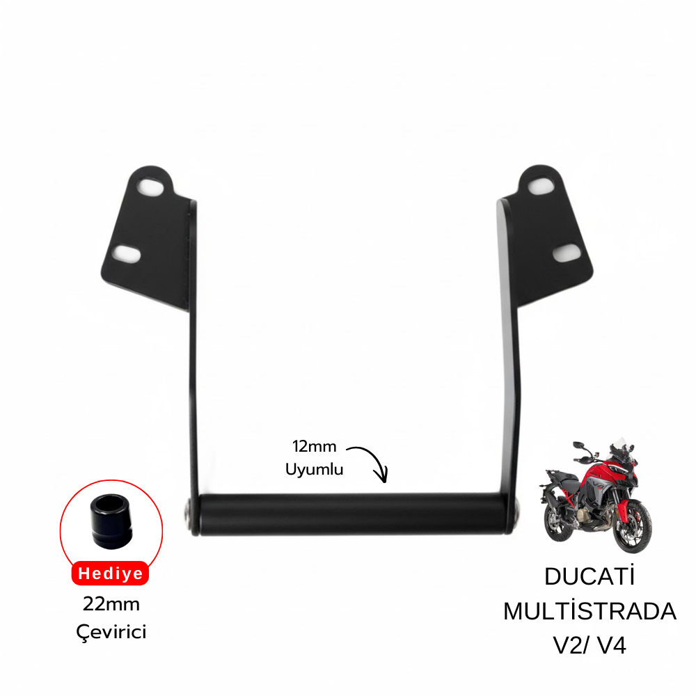 Ducati Pixel – DUCATİ Multistrada V2/ V4 Uyumlu Telefon & Navigasyon Tutucu – Siyah Ducati Pixel – DUCATİ Multistrada V2/ V4 Uyumlu Telefon & Navigasyon Tutucu – Siyah