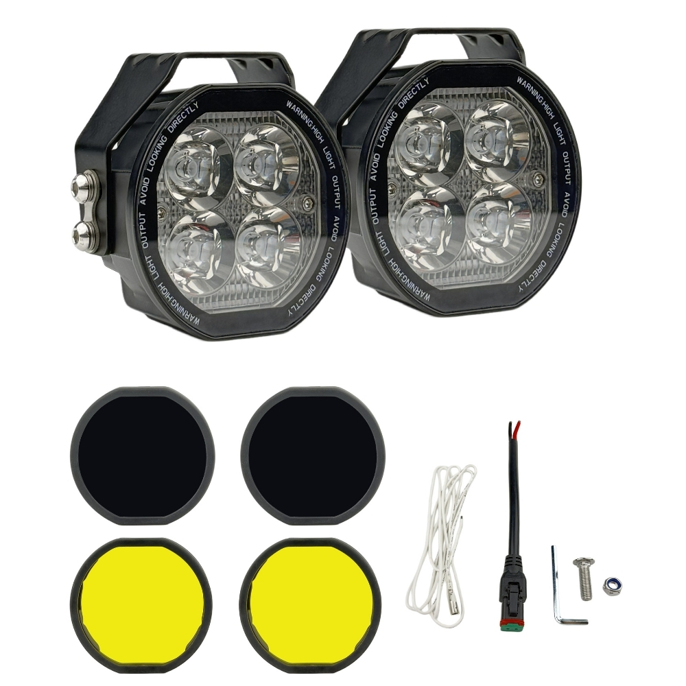 KNMASTER BLAYN 40W Lens Değiştirilebilir Motosiklet LED Sis Farı