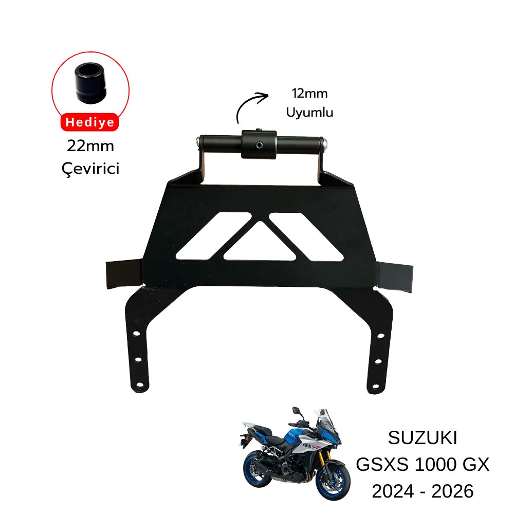 SUZUKİ Suzuki GSX-S1000GX (2024–2026) Uyumlu Telefon & Navigasyon Tutucu SUZUKİ Suzuki GSX-S1000GX (2024–2026) Uyumlu Telefon & Navigasyon Tutucu