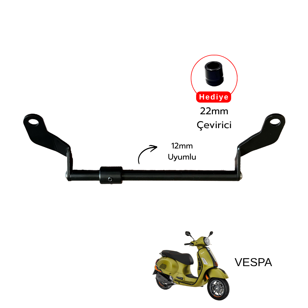 VESPA Vespa Uyumlu Navigasyon Barı / Telefon Tutucu Montaj Aparatı