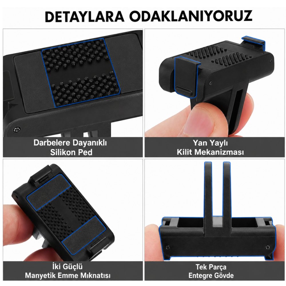 KNMASTER Manyetik Hızlı Çıkarılabilir Adaptör – DJI Uyumlu Kamera Montaj Aparatı