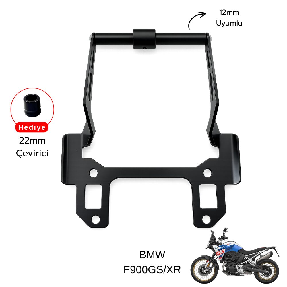 BMW Pixel – BMW F900 XR / F900 GS (2020–2026) Uyumlu Telefon & Navigasyon Tutucu – Siyah
