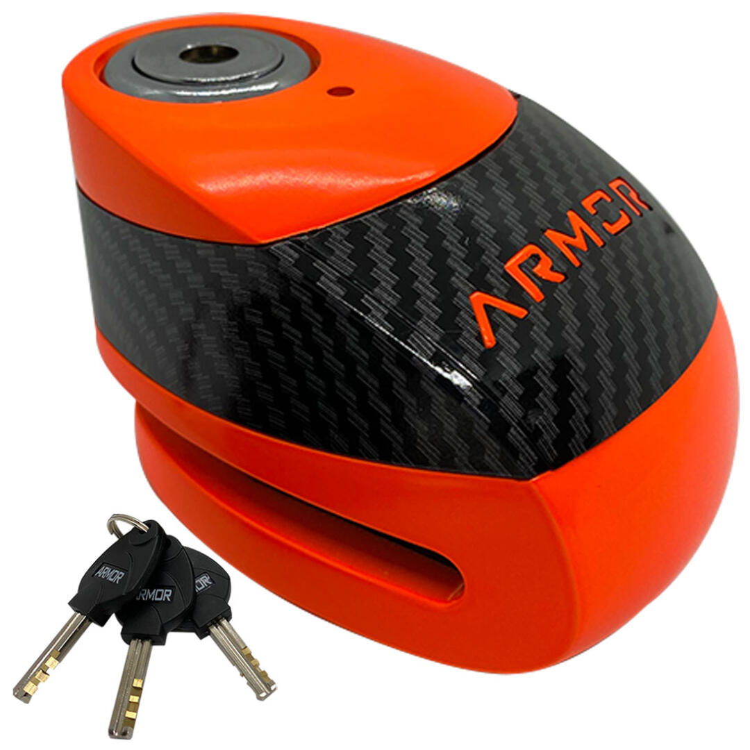 Armor 610+ Karbon10MM Paslanmaz Çelik Alarmlı Disk Kilidi