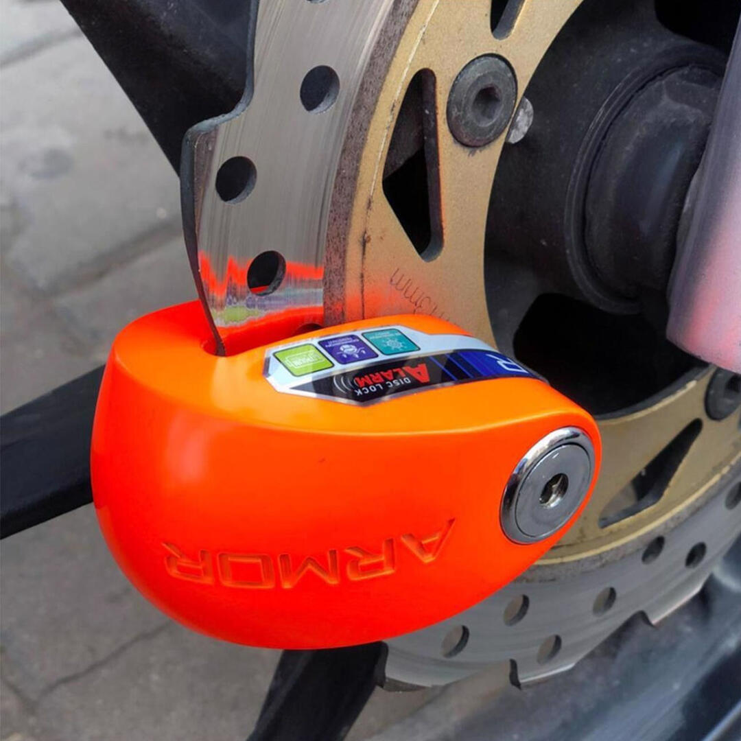 Armor 610+ Karbon10MM Paslanmaz Çelik Alarmlı Disk Kilidi