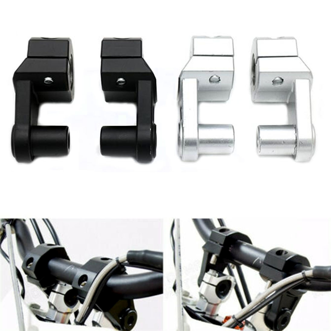 KNMASTER Knmaster Açısı Ayarlanabilir Motosiklet Gidon Yükseltme Takımı KNMASTER Knmaster Açısı Ayarlanabilir Motosiklet Gidon Yükseltme Takımı