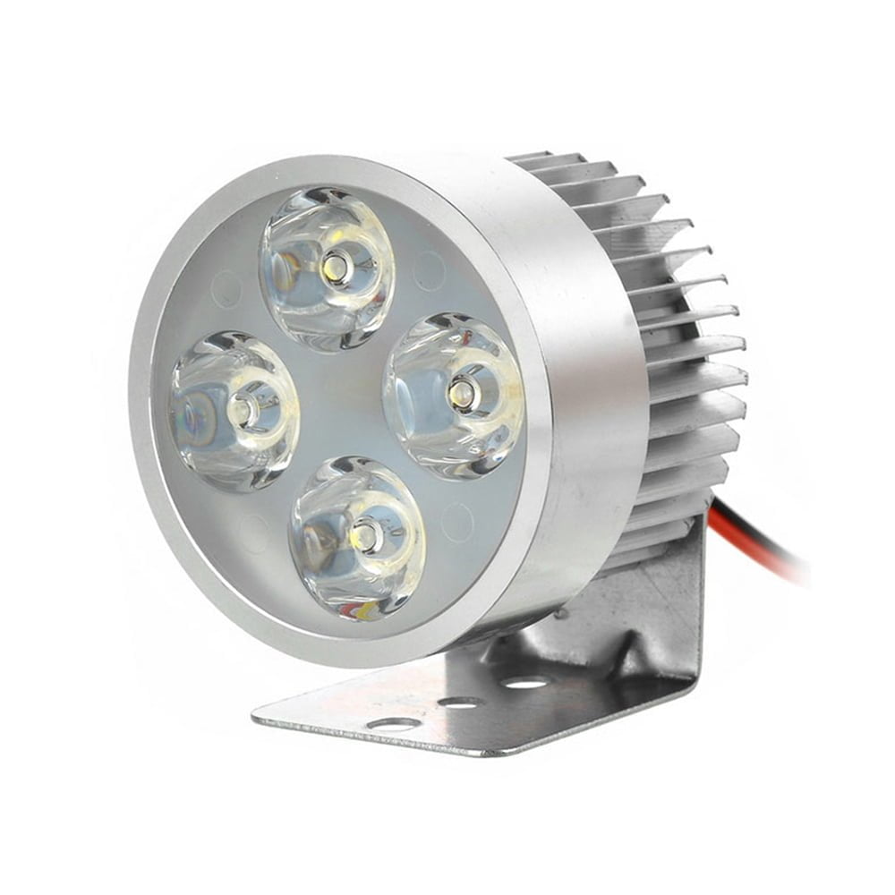 KNMASTER Knmaster Dört Ledli 4W Gri Motosiklet Sis Farı