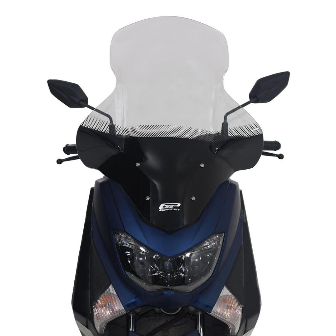 GP Kompozit GP Kompozit Yamaha NMAX 125 / 155 2015-2020 Uyumlu Baskılı Elcikli Ön Cam Füme 74 Cm