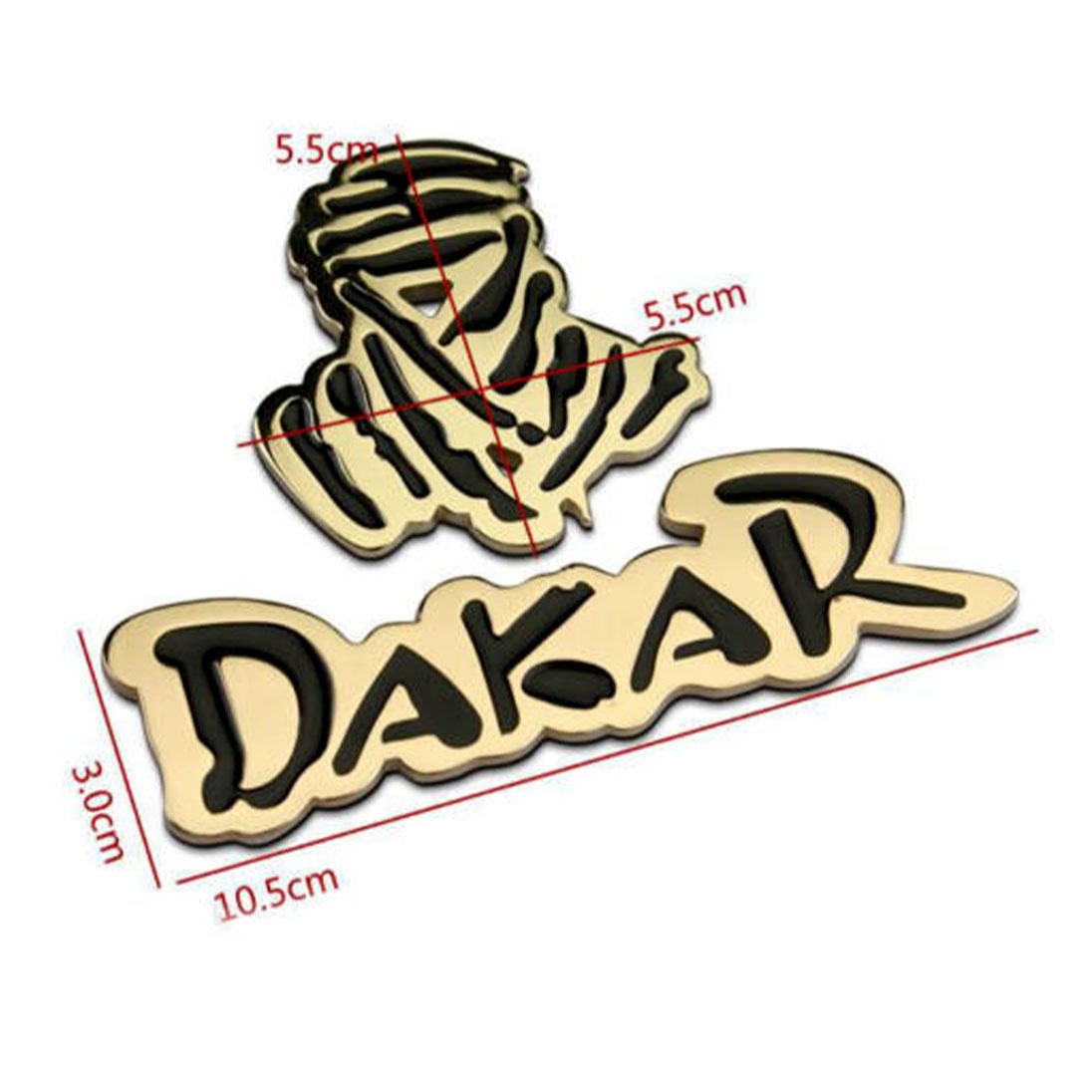 KNMASTER Dakar Amblem Metal Sticker