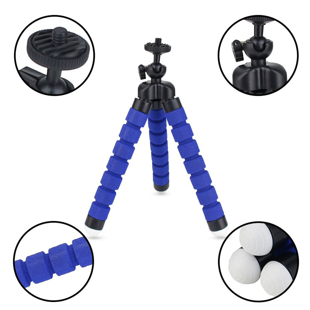 KNMASTER Knmaster Mini Esnek Ahtapot Tripod + Telefon Tutucu