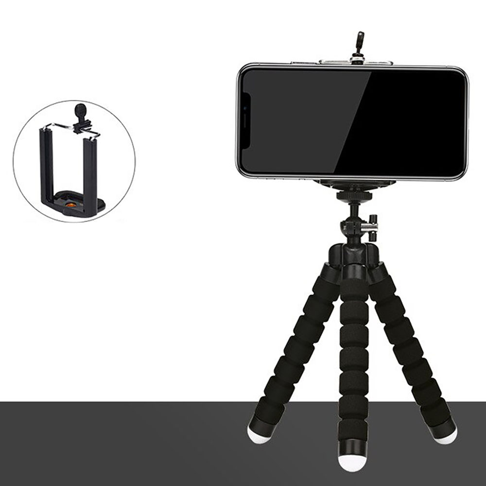 KNMASTER Knmaster Mini Esnek Ahtapot Tripod + Telefon Tutucu