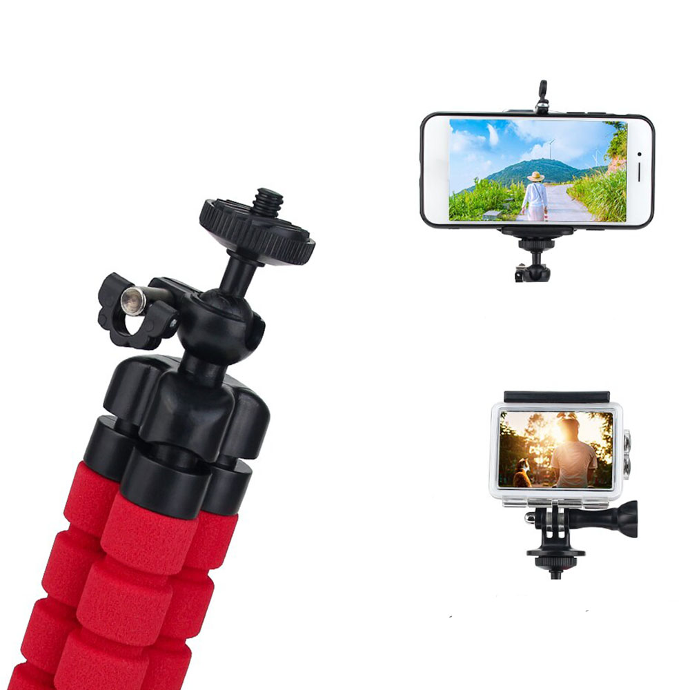 KNMASTER Knmaster Mini Esnek Ahtapot Tripod + Telefon Tutucu